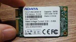 Ổ cứng laptop mSATA 24GB SSD ADATA | ổ cứng msata 24GB SSD