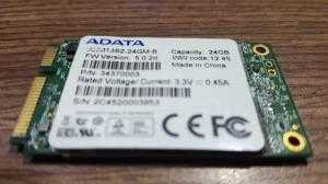 Ổ cứng laptop mSATA 24GB SSD ADATA | ổ cứng msata 24GB SSD