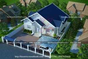 Mẫu nhà cấp 4 kiểu Pháp đẹp nhất 2018 của anh Mừng