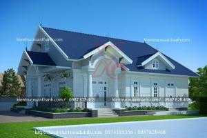 Mẫu nhà cấp 4 kiểu Pháp đẹp nhất 2018 của anh Mừng
