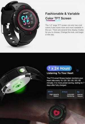 Đồng hồ thông minh No.1 F13 smartwatch chống nước IP68