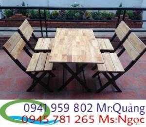 Bàn ghế gỗ xếp cho nhà hàng quán ăn giá rẻ,,