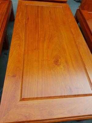 Bộ bàn ghế Âu Á hộp kiểu cuốn thư gỗ hương đá
