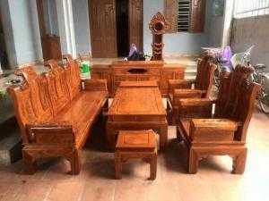 Bộ bàn ghế âu á hộp cuốn thư gỗ gõ đỏ,kate