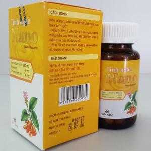 Tinh nghệ Nano lọ 100 viên - Giảm viêm đau dạ dày, tá tràng, làm lành vết thương