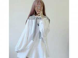 Đầm thủy thủ ulzzang tay phồng