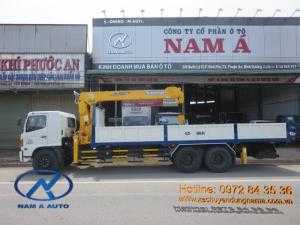 Xe tải HINO FL8JTSL gắn cần cẩu Soosan 7 tấn 6 khúc SCS746L