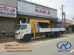 Xe tải HINO FL8JTSL gắn cần cẩu Soosan 7 tấn 6 khúc SCS746L
