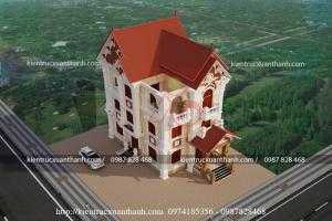 Mẫu thiết kế biệt thự 3 tầng cổ điển nguy nga - tráng lệ