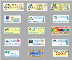 In Tem- Nhãn Decal-Tem Bảo Hành -Rẻ - Đẹp- Chất Lượng Hcm