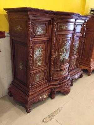 Tủ Thờ Gỗ Cẩm Lai Cẩn Ốc Đẹp Tại Nội Thất Sơn Đông