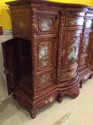 Tủ Thờ Gỗ Cẩm Lai Cẩn Ốc Đẹp Tại Nội Thất Sơn Đông