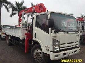 Bán trả góp xe cẩu ISUZU 8,2 tấn VM nhập 3 cục mới 100%