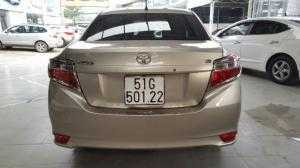 Bán Toyota VIOS E 1.5MT màu vàng cát số sàn sản xuất 2017 biển Sài Gòn lăn bánh 23000km