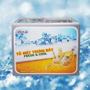 Tủ mát nằm ngang Thái Lan 300 lít (Kính bằng)