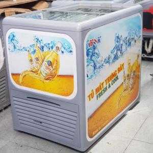 Tủ mát nằm ngang Thái Lan 300 lít (Kính bằng)