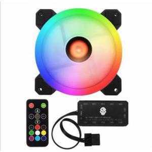 Bộ Fan case LED 12cm RGB kèm Hub 10 cổng điều khiển Quạt tản nhiệt có Remote
