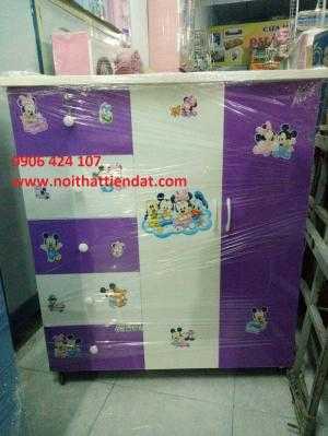 Tủ nhựa trẻ em 2 buồng 5 ngăn