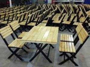 Bàn ghế gỗ quán nhạu giá rẻ tại xưởng sản xuất