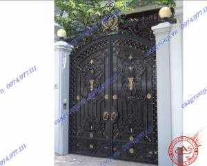 Cửa cổng sắt mỹ thuậ 03