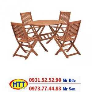 Bàn ghế cafe gỗ giá tại xưởng HTT121