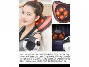 Gối masage hồng ngoại 8 bi giá rẻ