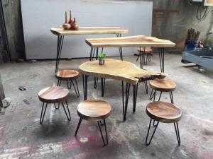 Mặt ghế gỗ me tây