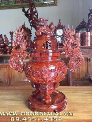 Bộ đồ thờ cúng gỗ Hương Gia Lai