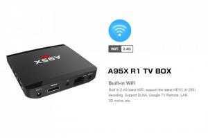 Android A95X-R1 Hệ điều hành Android 7.1.2 là một trong những hệ điều hành phổ biến nhất, mới nhất
- Cấu hình CPU Amlogic S905W 1.2GHz lõi tứ 64bit và GPU Mali-450MP5
- HDMI 2.0, hỗ trợ H.265