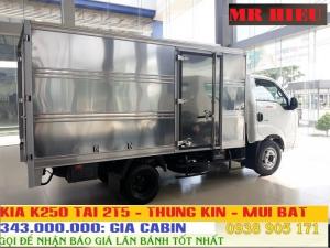Xe tai KIA K250 tải trọng 2,5 tấn chạy trong thành phố