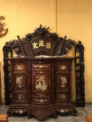 Tủ Thờ Gỗ Cẩm Lai Cẩn Ốc