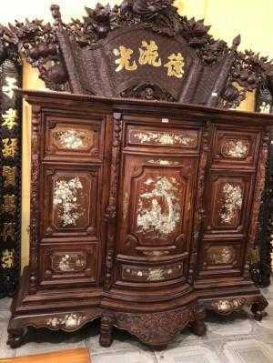 Tủ Thờ Gỗ Cẩm Lai Cẩn Ốc