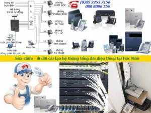 Sửa chữa, di dời, cải tạo làm gọn hệ thống tổng đài
