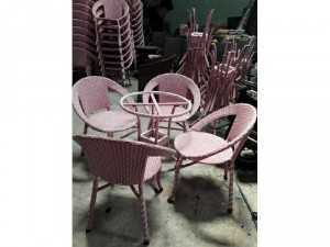 Bộ bàn ghế mây ghj345 cafe giá rẻ