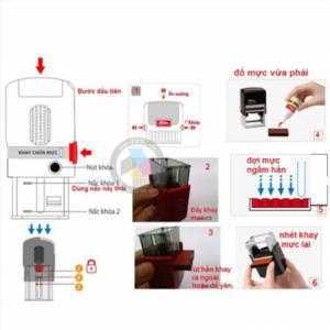Hướng dẫn thêm mực con dấu