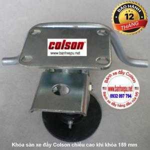 Khóa chân xe đẩy Colson Mỹ chiều cao khi khóa 159mm | 6002x5