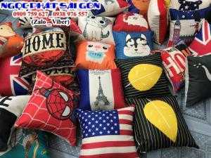 Gối tựa lưng, gối sofa, gối ôm trà sữa siêu cute. Nệm ngồi, đệm ngồi Ngọc Phát.