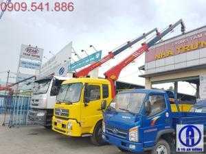 Xe tải gắn cẩu 5 tấn dongfeng b170