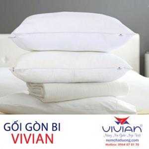 Best combo 2 gối nằm gòn bi 50x70cm cao cấp Vivian