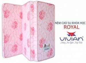 Nệm cao su khoa học Royal gấp 3 Vivian 1.6mx2.0mx10cm