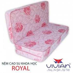 Nệm cao su khoa học Royal gấp 3 Vivian 1.6mx2.0mx10cm