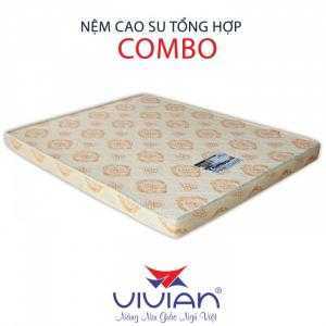 Nệm cao su tổng hợp Combo Vivian 1.55mx1.95mx11cm