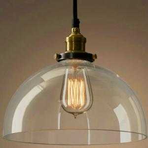 đèn thả trần thủy tinh lớn phi 300