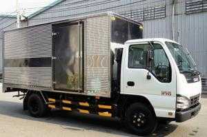 XE ISUZU QKR77HE4 THÙNG MUI KÍNH INOX 304