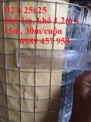 Chuyên lưới hàn mạ kẽm phi 2, phi 3, phi 4 ô 12x12, 25x25, 25x50, 50x50, 50x100 giá sỉ