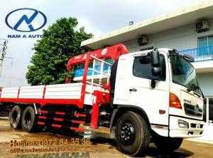 Xe Tải Hino FL8JTSL lắp cẩu Unic URV550
