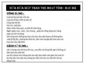 Sữa rửa mặt than tre-bạc hà