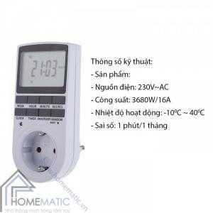 Ổ Cắm Hẹn Giờ Điện Tử Hm-Tp01eu