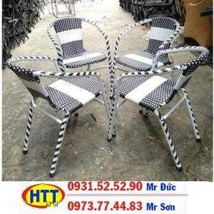 Bàn ghế nhựa giả mây giá rẻ Hoàng Trung Tín99