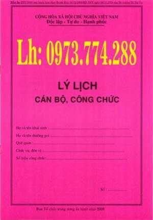 Bán bộ bìa kẹp hồ sơ cán bộ, công chức,viên chức